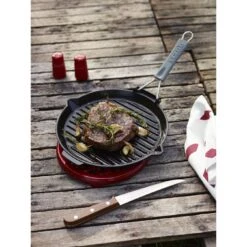 Staub Grillpfanne Mit Ausgießnase 28 Cm, Gusseisen, Schwarz -Demeyere Geschäft 000017173