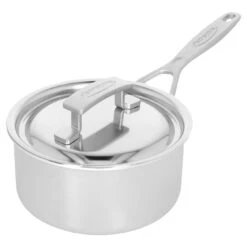 Demeyere Stieltopf Mit Deckel 16 Cm, 18/10 Edelstahl, Silber 8 Demeyere Stieltopf Mit Deckel 16 Cm, 18/10 Edelstahl, Silber -Demeyere Geschäft 000023363
