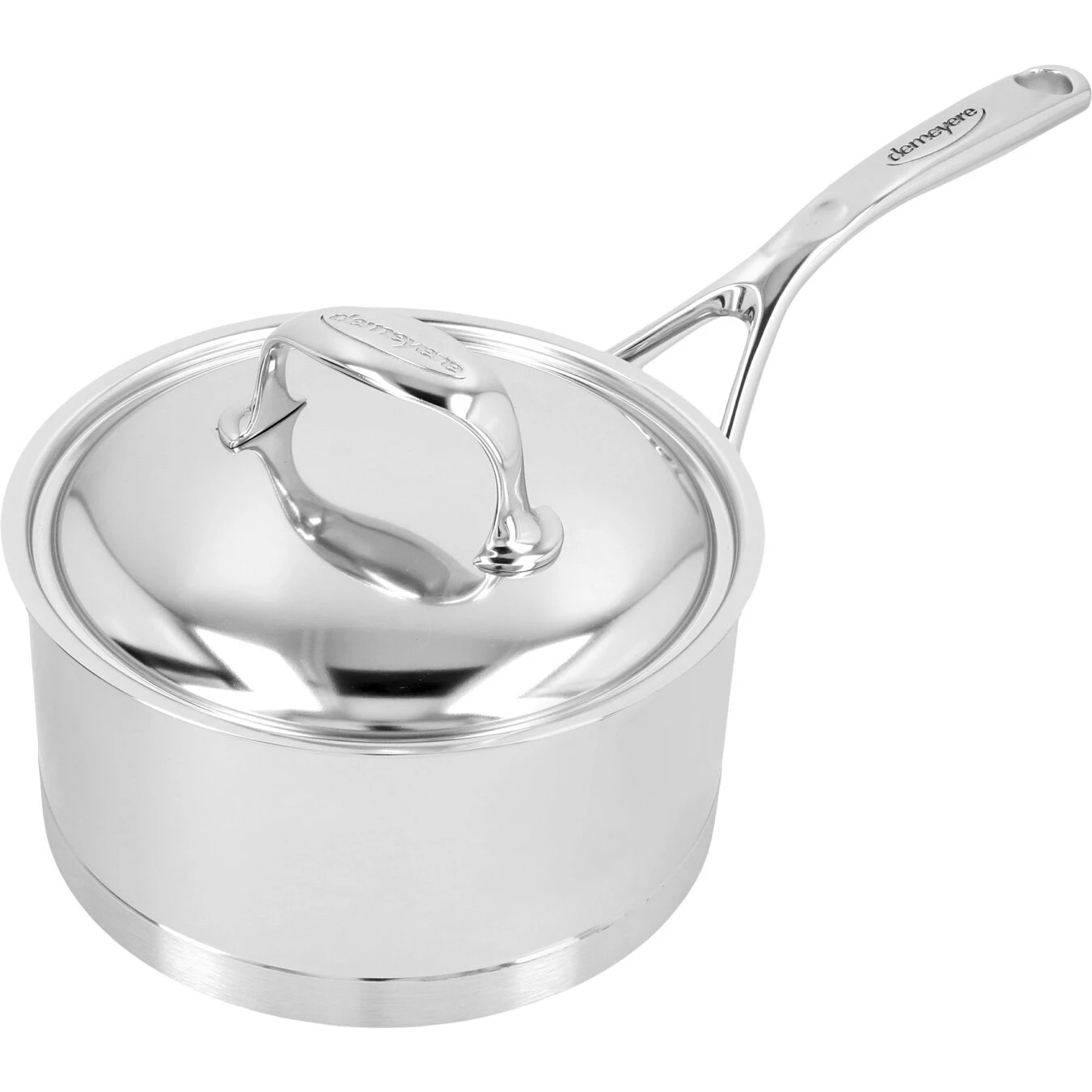 Demeyere Stieltopf Mit Deckel 18 Cm, 18/10 Edelstahl, Silber 3 Demeyere Stieltopf Mit Deckel 18 Cm, 18/10 Edelstahl, Silber – Bild 3