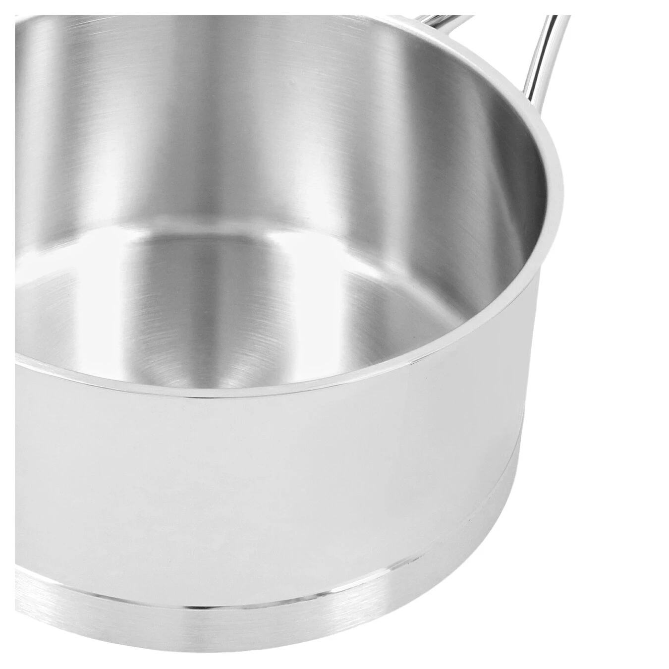 Demeyere Stieltopf Mit Deckel 18 Cm, 18/10 Edelstahl, Silber 6 Demeyere Stieltopf Mit Deckel 18 Cm, 18/10 Edelstahl, Silber – Bild 6