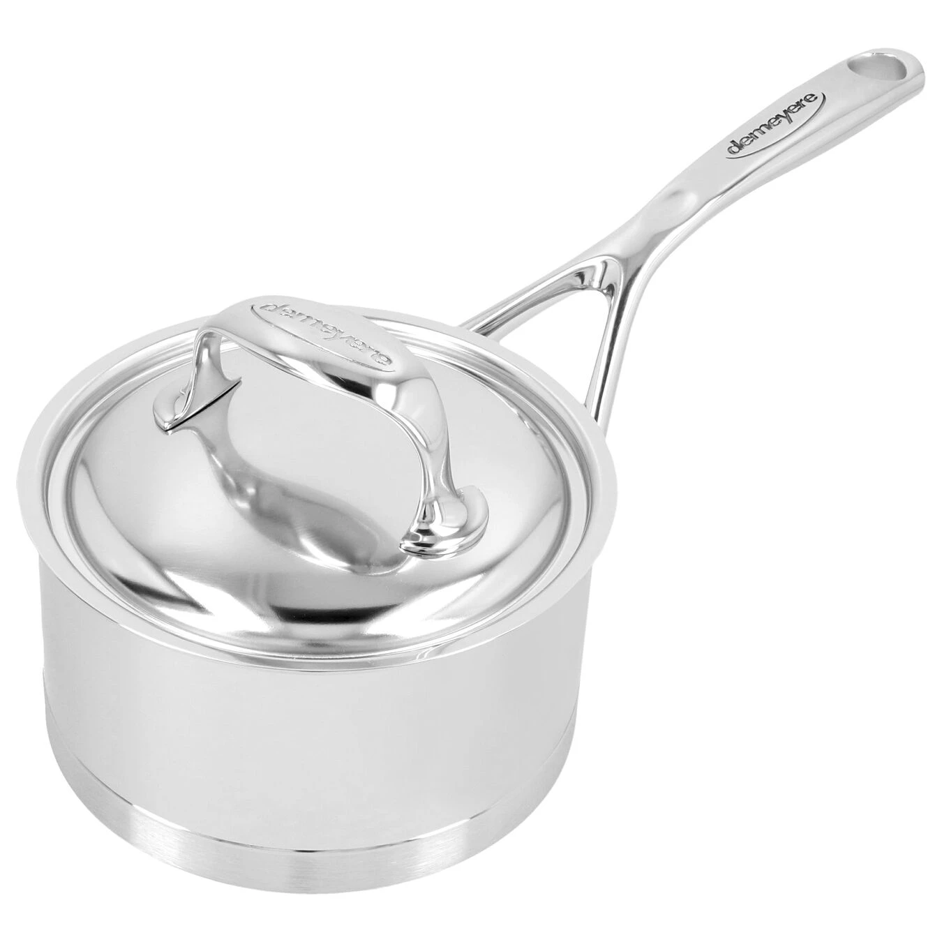 Demeyere Stieltopf Mit Deckel 14 Cm, 18/10 Edelstahl, Silber 2 Demeyere Stieltopf Mit Deckel 14 Cm, 18/10 Edelstahl, Silber – Bild 2