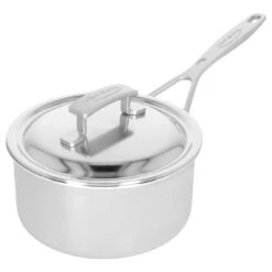 Demeyere Stieltopf Mit Deckel 18 Cm, 18/10 Edelstahl, Silber 9 Demeyere Stieltopf Mit Deckel 18 Cm, 18/10 Edelstahl, Silber -Demeyere Geschäft 000024366