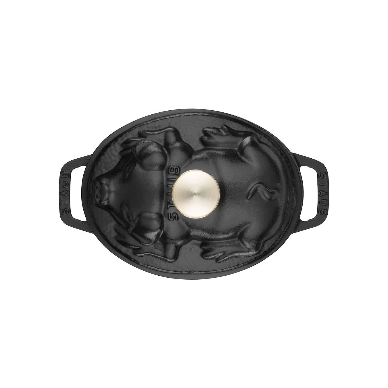 Staub Cocotte 17 Cm, Oval, Schwarz, Gusseisen 3 Staub Cocotte 17 Cm, Oval, Schwarz, Gusseisen – Bild 3