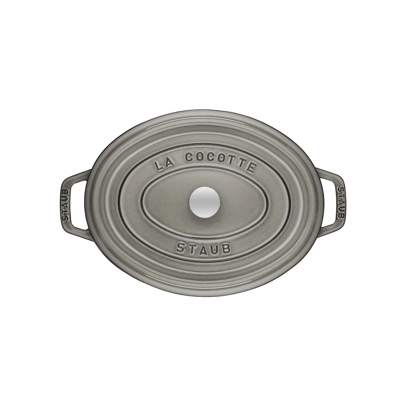 Staub Cocotte 15 Cm, Oval, Graphit-Grau, Gusseisen 2 Staub Cocotte 15 Cm, Oval, Graphit-Grau, Gusseisen – Bild 2