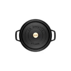 Staub Cocotte 26 Cm, Rund, Schwarz, Gusseisen -Demeyere Geschäft 40500 241 0 8