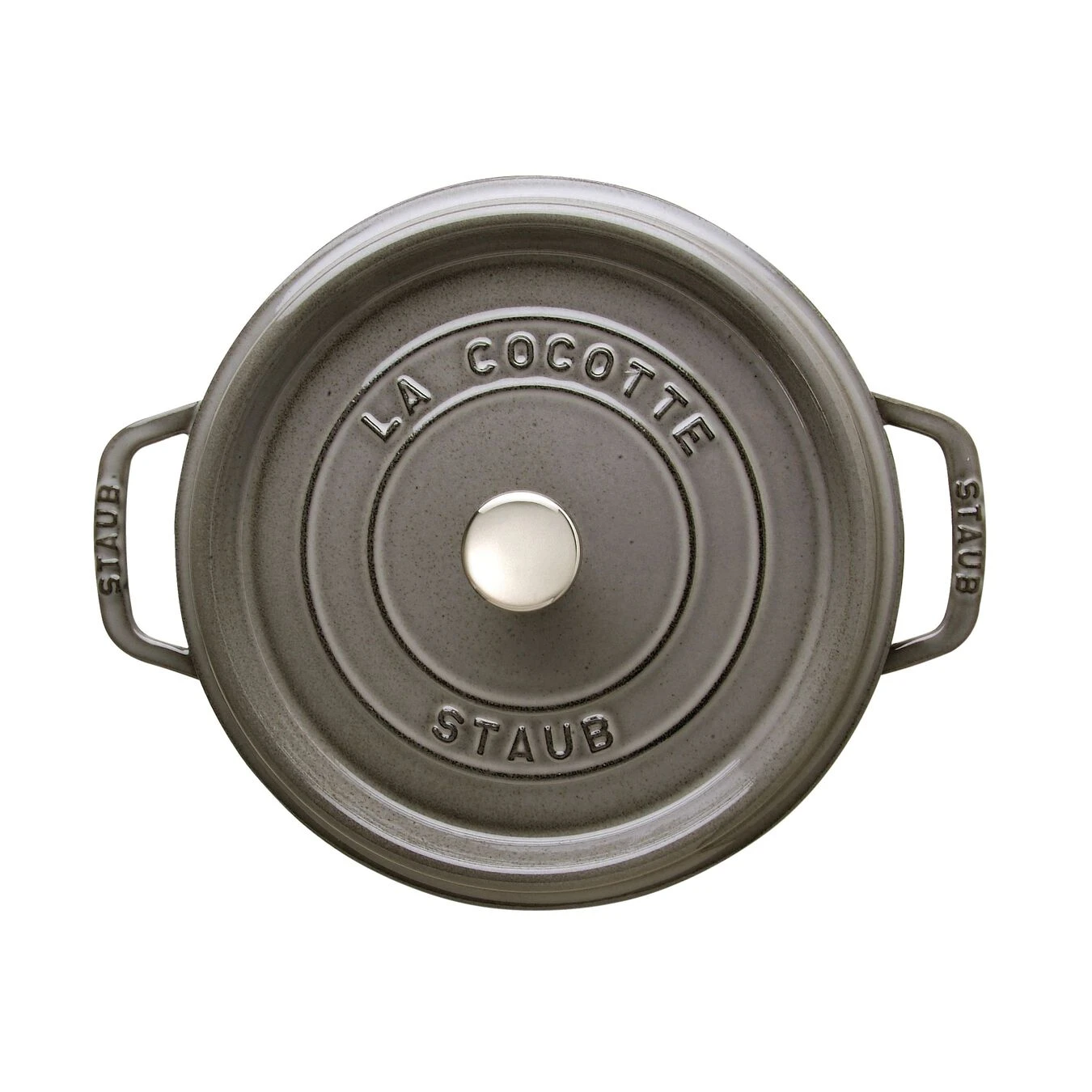Staub Cocotte 24 Cm, Rund, Graphit-Grau, Gusseisen 2 Staub Cocotte 24 Cm, Rund, Graphit-Grau, Gusseisen – Bild 2