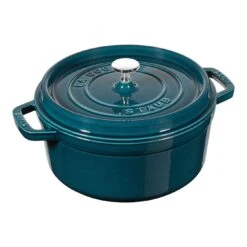Staub Cocotte 22 Cm, Rund, La-Mer, Gusseisen