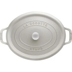 Staub Cocotte 37 Cm, Oval, Weisser Trüffel, Gusseisen 5 Staub Cocotte 37 Cm, Oval, Weisser Trüffel, Gusseisen -Demeyere Geschäft 40501447 3
