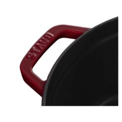 Alternative view of Staub Cocotte 28 Cm, Rund, Bordeaux, Gusseisen