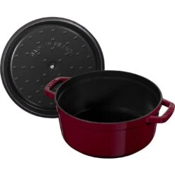 Staub Cocotte 20 Cm, Rund, Bordeaux, Gusseisen -Demeyere Geschäft 40502292 5