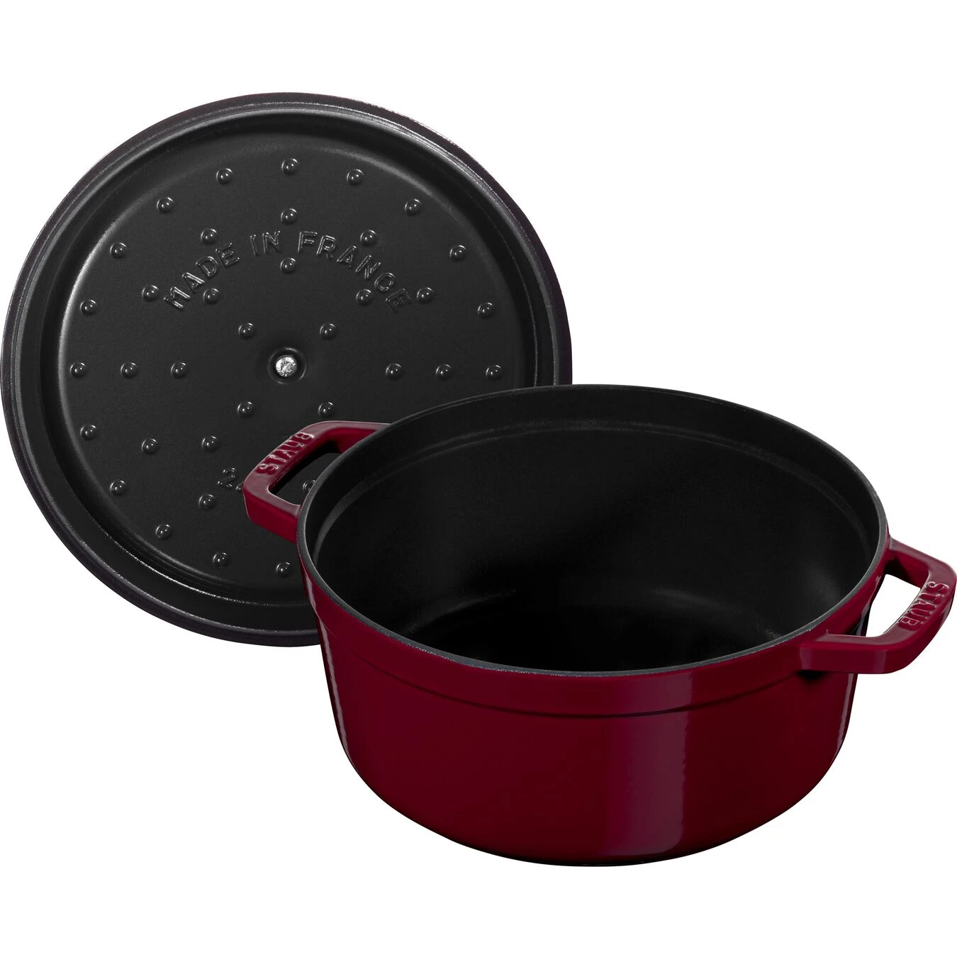 Staub Cocotte 24 Cm, Rund, Bordeaux, Gusseisen 5 Staub Cocotte 24 Cm, Rund, Bordeaux, Gusseisen – Bild 5