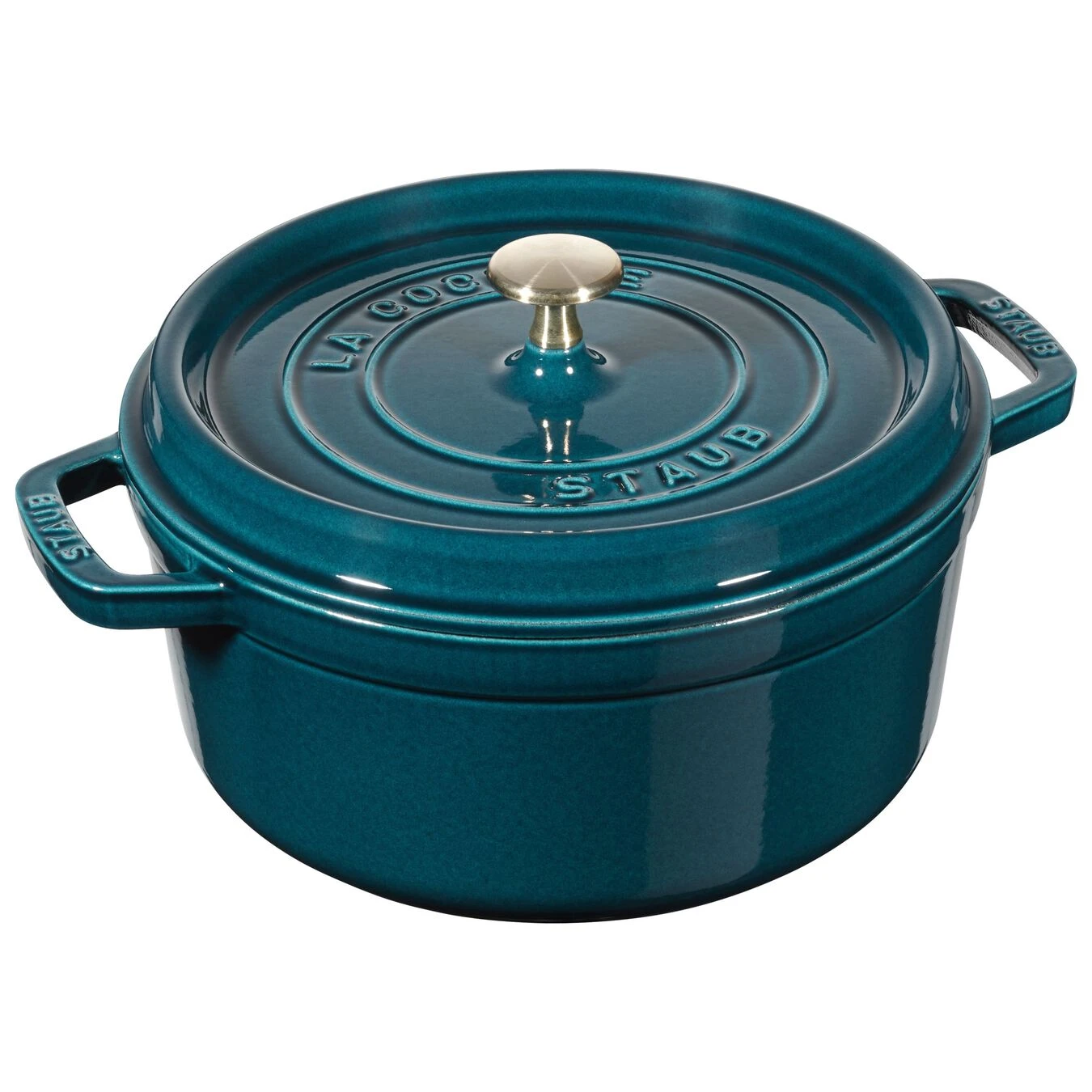 Staub Cocotte 24 Cm, Rund, La-Mer, Gusseisen 1 Staub Cocotte 24 Cm, Rund, La-Mer, Gusseisen
