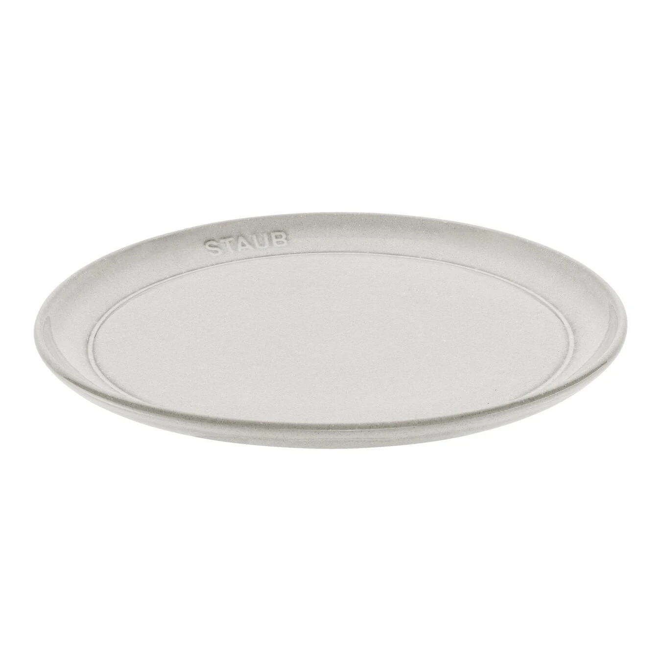 Staub Teller Flach 22 Cm, Keramik, Weisser Trüffel 1 Staub Teller Flach 22 Cm, Keramik, Weisser Trüffel