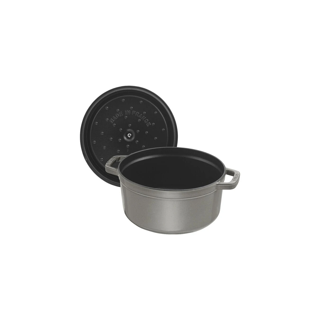 Staub Cocotte 34 Cm, Rund, Graphit-Grau, Gusseisen 3 Staub Cocotte 34 Cm, Rund, Graphit-Grau, Gusseisen – Bild 3