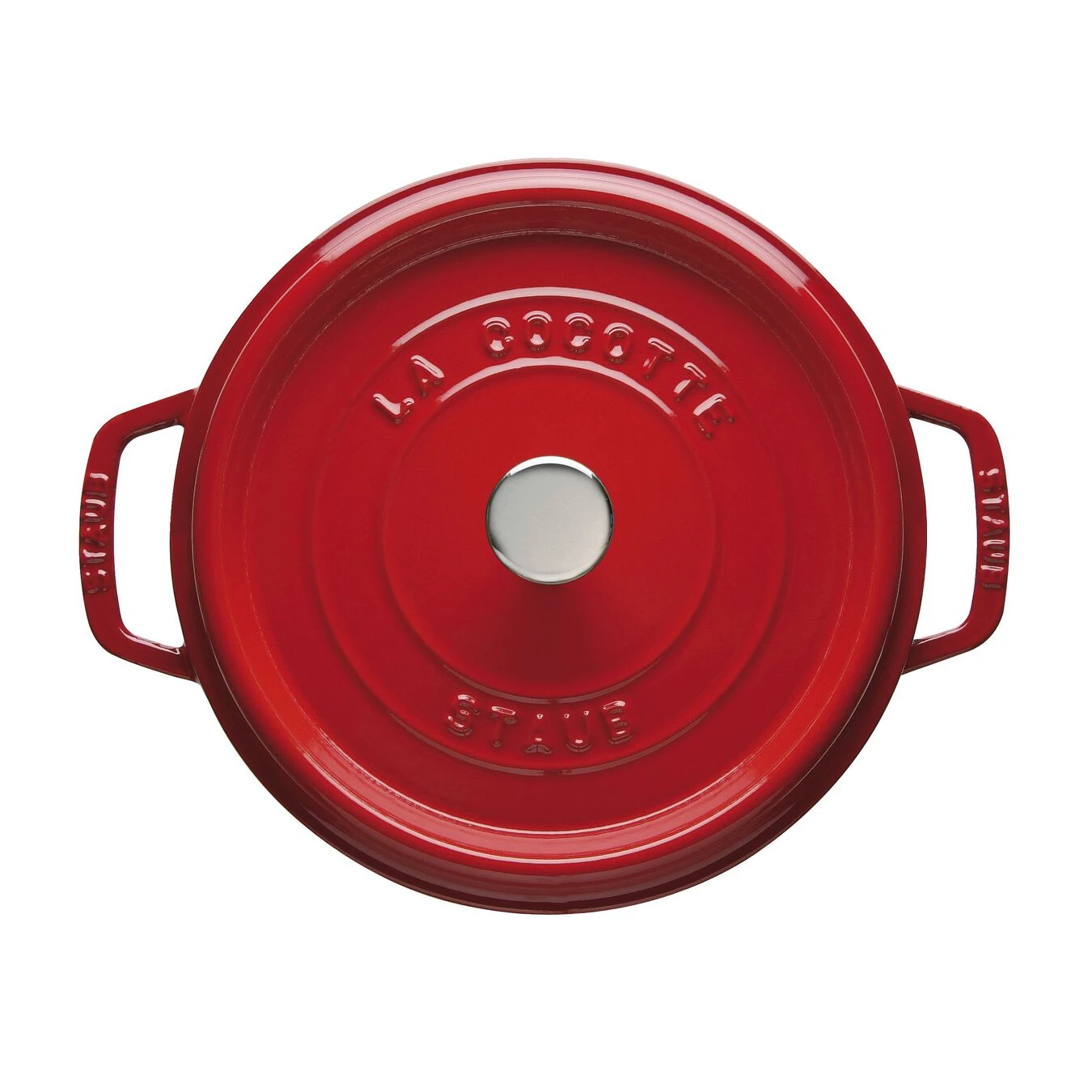 Staub Cocotte 24 Cm, Rund, Kirsch-Rot, Gusseisen 2 Staub Cocotte 24 Cm, Rund, Kirsch-Rot, Gusseisen – Bild 2