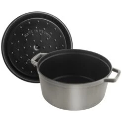 Staub Cocotte 30 Cm, Rund, Graphit-Grau, Gusseisen 10 Staub Cocotte 30 Cm, Rund, Graphit-Grau, Gusseisen -Demeyere Geschäft 40509 862 0 000000883