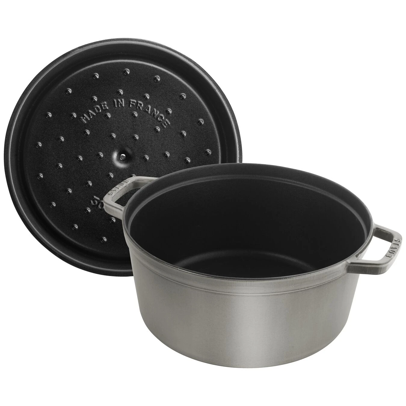 Staub Cocotte 30 Cm, Rund, Graphit-Grau, Gusseisen 5 Staub Cocotte 30 Cm, Rund, Graphit-Grau, Gusseisen – Bild 5
