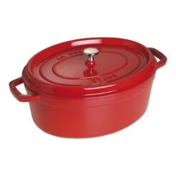 Staub Cocotte 31 Cm, Oval, Kirsch-Rot, Gusseisen