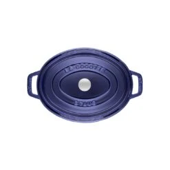 Alternative view of Staub Cocotte 29 Cm, Oval, Dunkelblau, Gusseisen