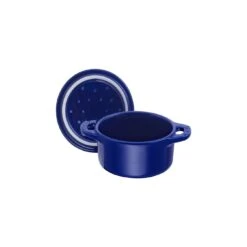 Staub Mini Cocotte 10 Cm, Rund, Dunkelblau, Keramik 11 Staub Mini Cocotte 10 Cm, Rund, Dunkelblau, Keramik -Demeyere Geschäft 40510 786 0 6