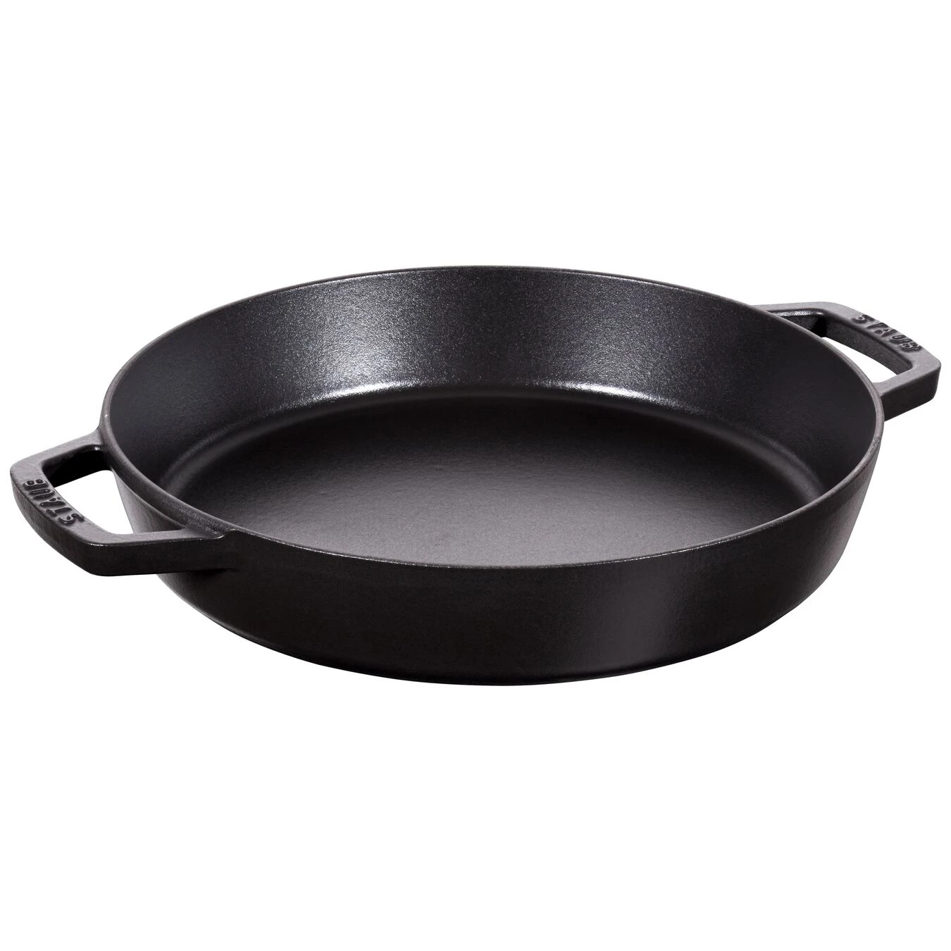 Staub Paella-Pfanne 34 Cm, Gusseisen, Schwarz 1 Staub Paella-Pfanne 34 Cm, Gusseisen, Schwarz