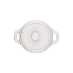 Staub Mini Cocotte 10 Cm, Rund, Reinweiß, Keramik 7 Staub Mini Cocotte 10 Cm, Rund, Reinweiß, Keramik -Demeyere Geschäft 40511 083 0 3