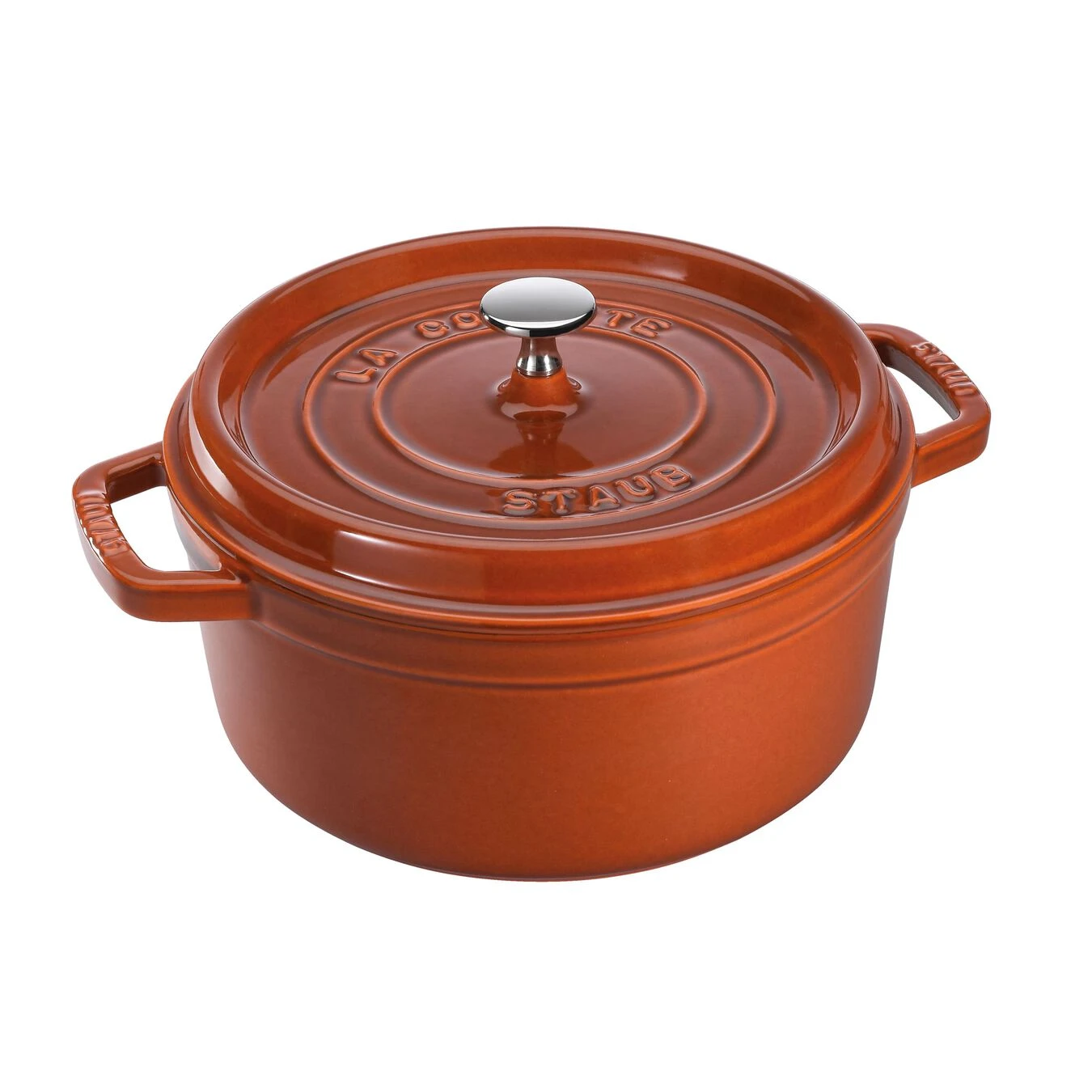 Staub Cocotte 24 Cm, Rund, Zimt, Gusseisen 1 Staub Cocotte 24 Cm, Rund, Zimt, Gusseisen