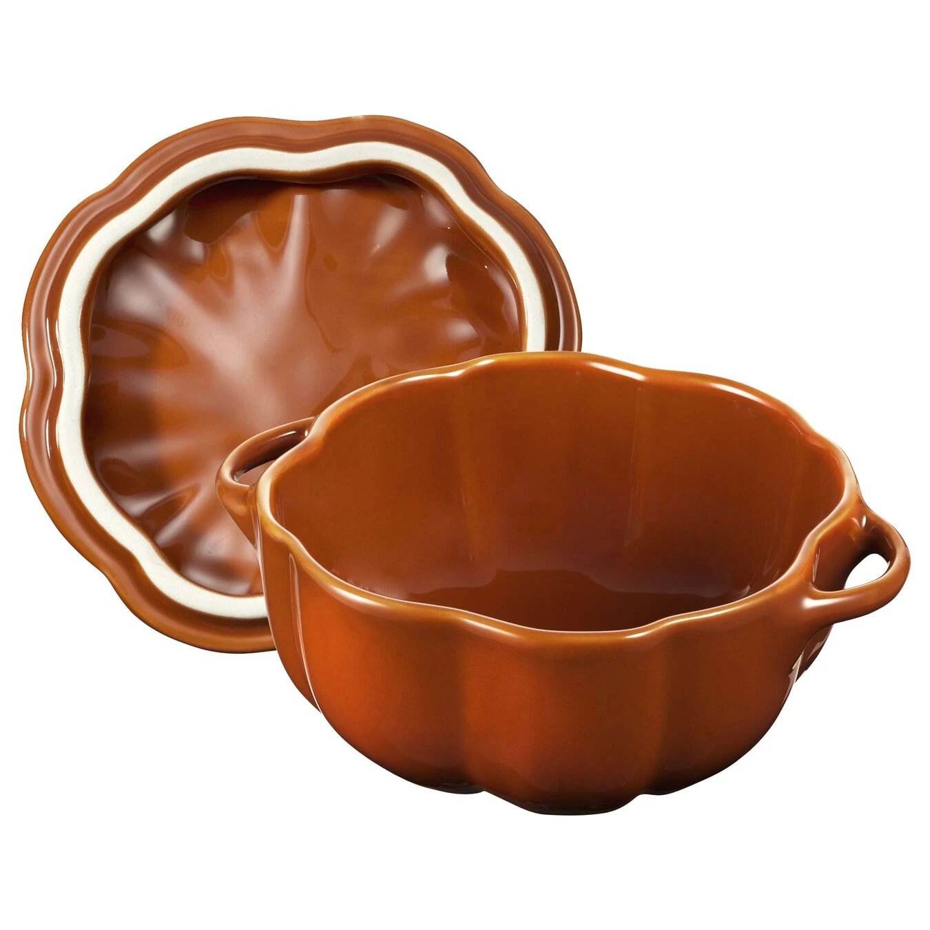 Staub Kürbis Cocotte 12 Cm, Kürbis, Zimt, Keramik 2 Staub Kürbis Cocotte 12 Cm, Kürbis, Zimt, Keramik – Bild 2