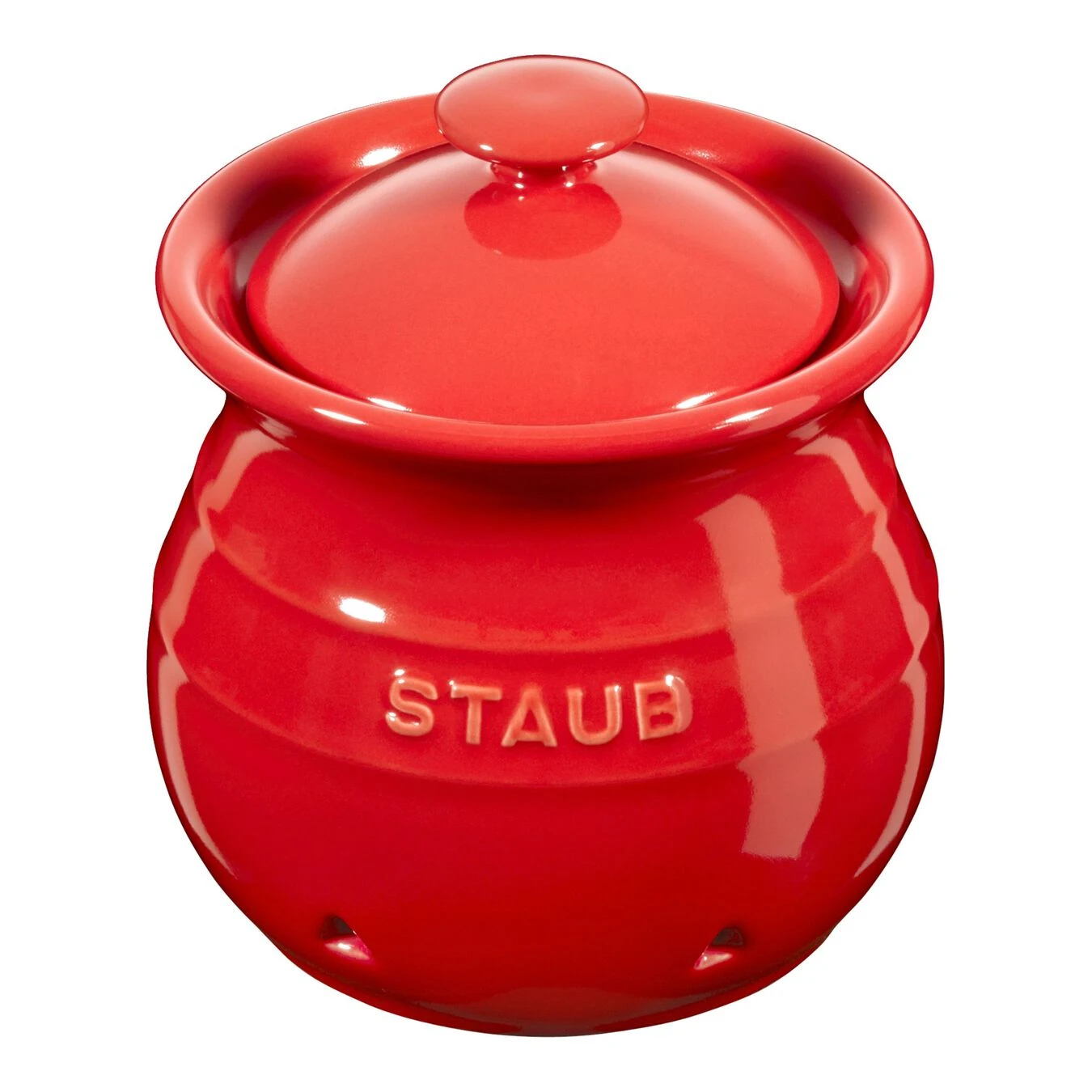 Staub Knoblauchbehälter Kirsch-Rot, Keramik 1 Staub Knoblauchbehälter Kirsch-Rot, Keramik