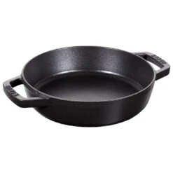 Staub Bratpfanne Mit 2 Griffen 20 Cm, Gusseisen, Schwarz