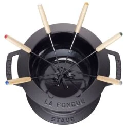 Staub Fondue Set 18 Cm, Schwarz 7 Staub Fondue Set 18 Cm, Schwarz -Demeyere Geschäft 40511 971 0 3
