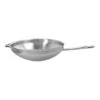 Demeyere Wok Flacher Boden 32 Cm, 18/10 Edelstahl