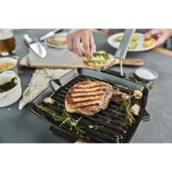 Staub Grillpfanne 24 X 24 Cm, Gusseisen, Schwarz 5 Staub Grillpfanne 24 X 24 Cm, Gusseisen, Schwarz -Demeyere Geschäft 424418857
