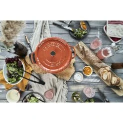 Staub Cocotte 26 Cm, Rund, Zimt, Gusseisen 10 Staub Cocotte 26 Cm, Rund, Zimt, Gusseisen -Demeyere Geschäft 424418895