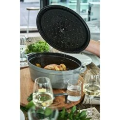 Staub Cocotte 37 Cm, Oval, Graphit-Grau, Gusseisen 11 Staub Cocotte 37 Cm, Oval, Graphit-Grau, Gusseisen -Demeyere Geschäft 424418996