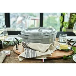 Staub Cocotte 37 Cm, Oval, Graphit-Grau, Gusseisen 10 Staub Cocotte 37 Cm, Oval, Graphit-Grau, Gusseisen -Demeyere Geschäft 424419007