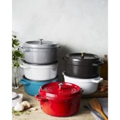 Staub Cocotte 24 Cm, Rund, Graphit-Grau, Gusseisen 11 Staub Cocotte 24 Cm, Rund, Graphit-Grau, Gusseisen -Demeyere Geschäft 750031056