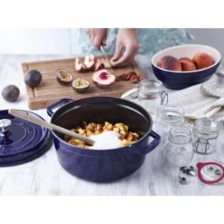 Staub Cocotte 24 Cm, Rund, Dunkelblau, Gusseisen 10 Staub Cocotte 24 Cm, Rund, Dunkelblau, Gusseisen -Demeyere Geschäft 750036209