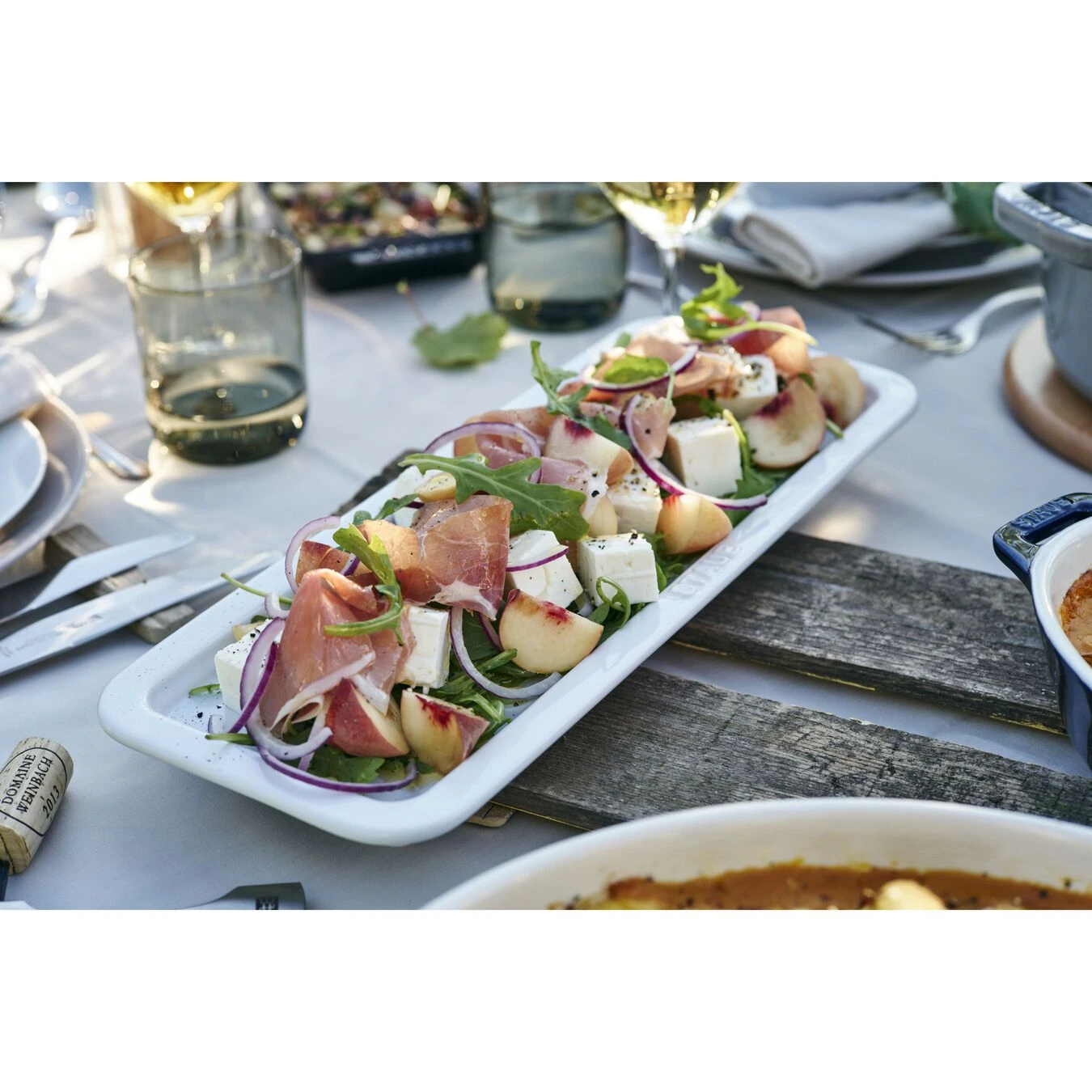 Staub Servierplatte Weiß 36 Cm X 14 Cm, Keramik, Reinweiß 2 Staub Servierplatte Weiß 36 Cm X 14 Cm, Keramik, Reinweiß – Bild 2